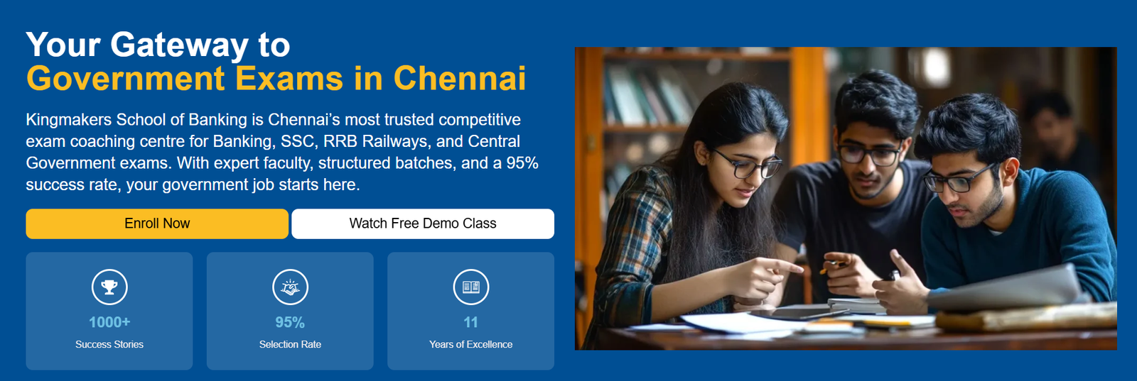 Government Exams Coaching - KingMakers School of Banking