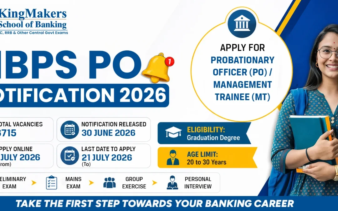 IBPS PO Notification 2026: Apply online, Important Dates, Vacancies & Eligibility