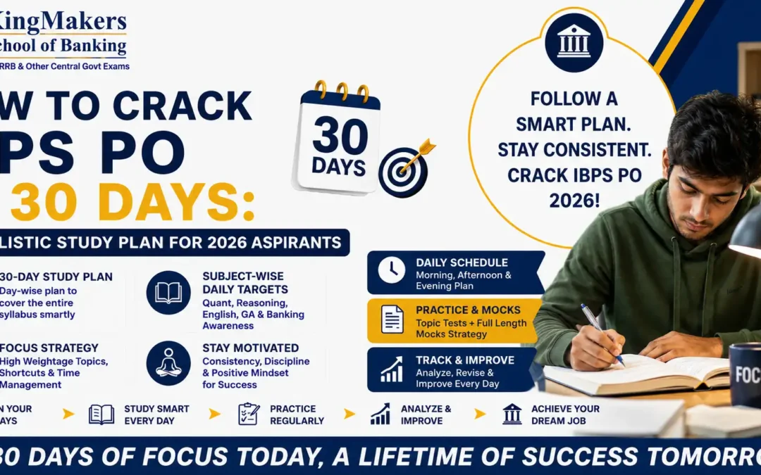 How to Crack IBPS PO in 30 Days: A Realistic Study Plan for 2026 Aspirants