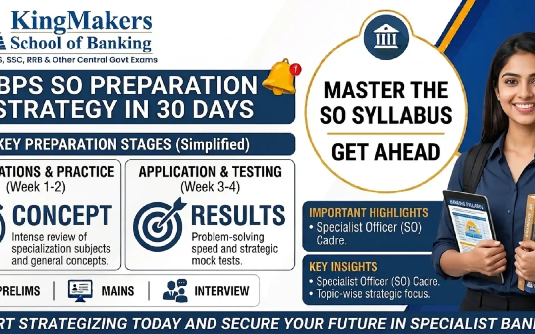 How to Crack IBPS SO in 30 Days – Preparation Strategy & Eligibility Guide