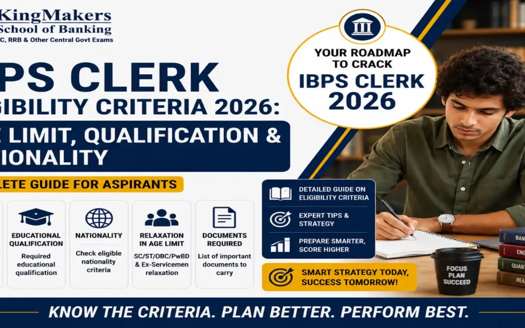 IBPS Clerk Eligibility Criteria 2026: Age Limit, Qualification & Nationality