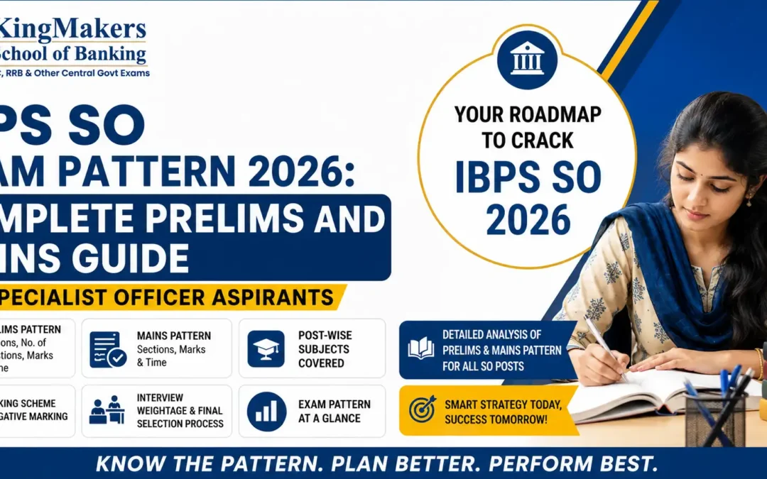 IBPS SO Exam Pattern 2026 – Complete Prelims & Mains Guide for Specialist Officer Aspirants