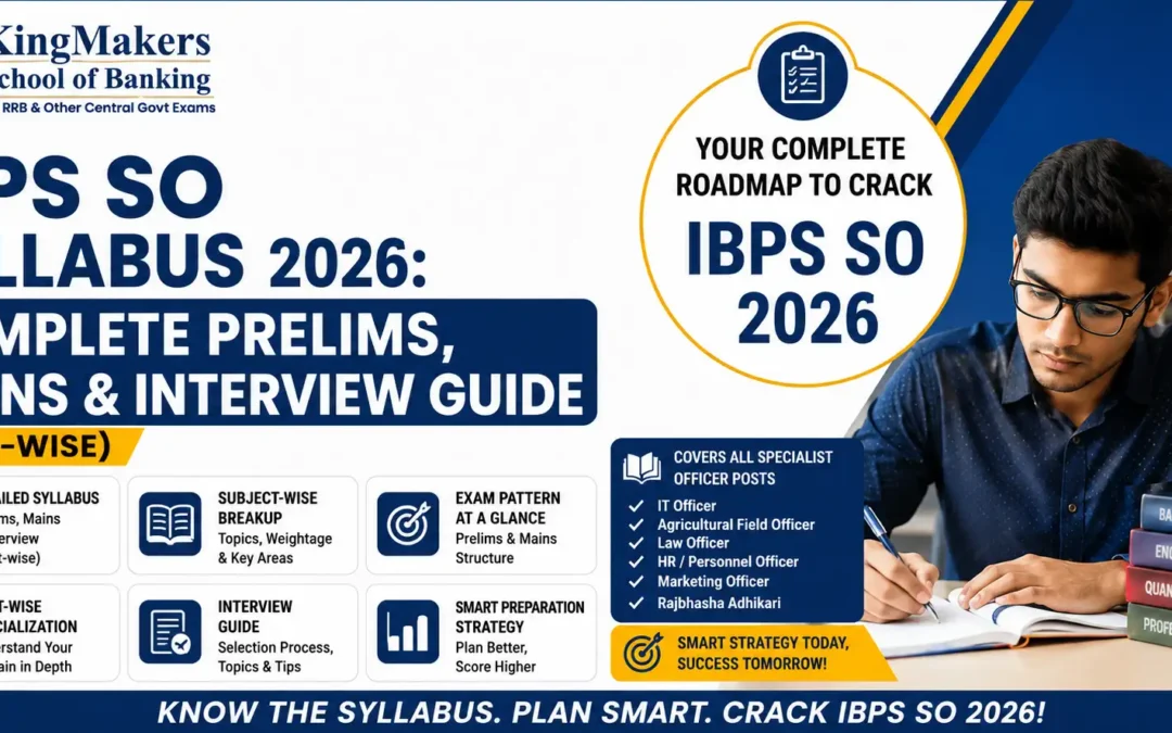 IBPS SO Syllabus 2026: Complete Prelims, Mains & Interview Guide